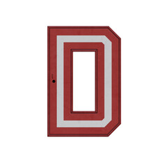 Locker Room Box 3D Alphabet or Lettering