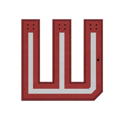 Locker Room Box 3D Alphabet or Lettering