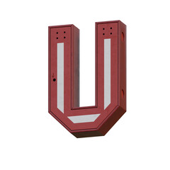 Locker Room Box 3D Alphabet or Lettering