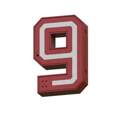 Locker Room Box 3D Alphabet or Lettering