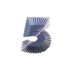 Bold Turbine Abstract 3D Alphabet or Lettering