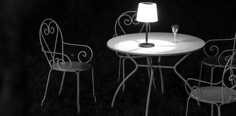 Vintage white garden furniture set  