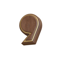 Art deco Wooden Decoration 3D Alphabet or Lettering