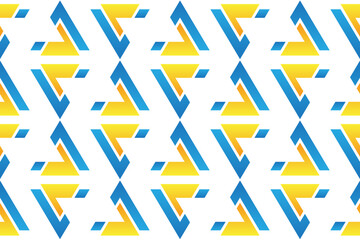 geometric seamless pattern. Set of bright blue and yellow background with modern minimal shape. elegant abstract geometrical textures.