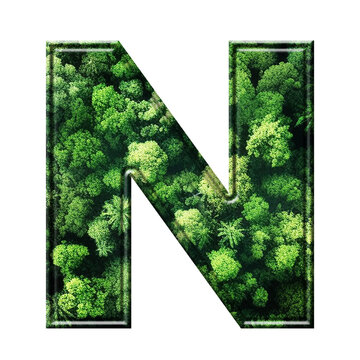 Green ALPHABETS AND NUMBERS