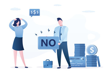 Banker refuses to lend to woman. Ban on obtaining loans, businesswoman can not get loan, bankruptcy. Bank refused to refinance loan, overdue debt. Unreliable borrower,