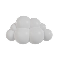 3d cloud icon.