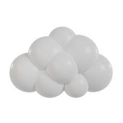 3d cloud icon.