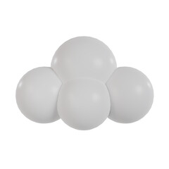 3d cloud icon.
