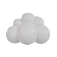 3d cloud icon.