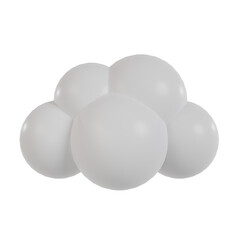 3d cloud icon.