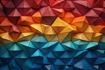 Colourful 3d Wall Panel Wall, Colourful Background.