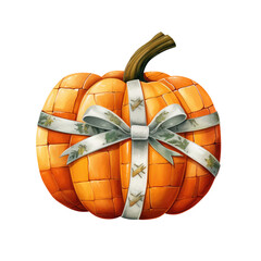 Watercolor Halloween Pumpkin (AI Generated)