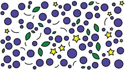 Starry Circle with Leafy Accents