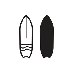 Surfboard Vintage Logo Template.