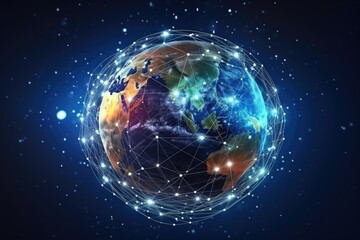 Obraz premium Global network modern telecommunication