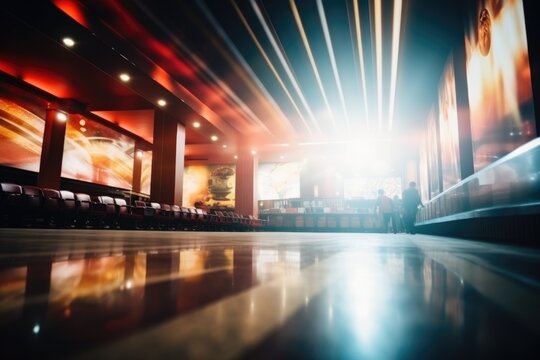 Movie theater blur image