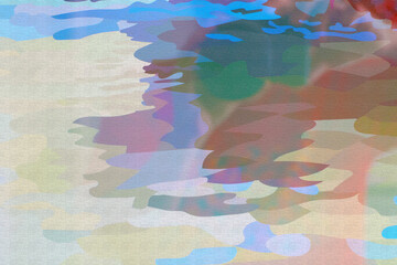 A modern abstract in pastel colors