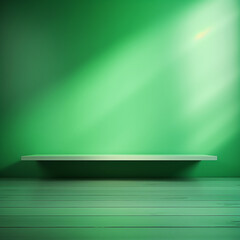 green room with floor, green abstract background, abstract background, empty room with floor, empty room with green wall, green room, 