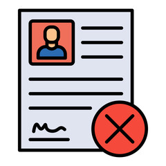 Fototapeta premium Denied Icon