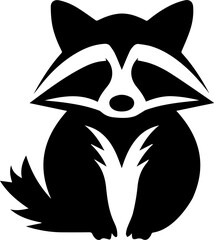 Raccoon flat icon