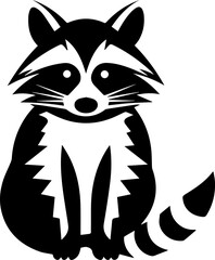 Raccoon flat icon