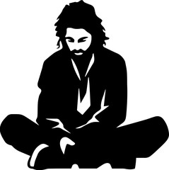 Homeless Man Icon