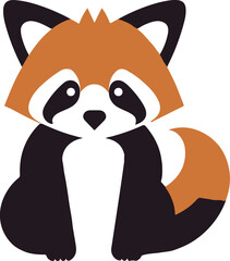 Red panda flat icon © Usman