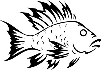 Scorpion fish flat icon