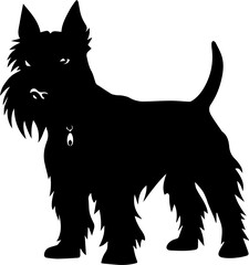 Scottish terrier flat icon