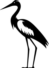 Obraz premium Stork flat icon