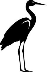 Stork flat icon