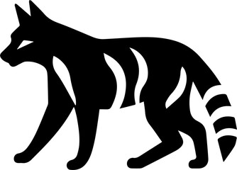 Tasmanian tiger flat icon