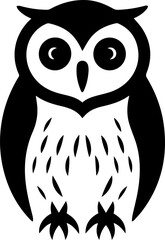 Tawny owl flat icon