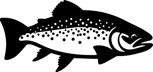 Trout flat icon