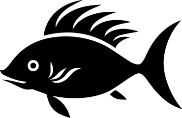 Unicorn fish flat icon