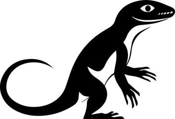 Whiptail lizard flat icon