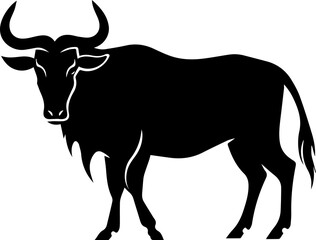 Wildebeest flat icon