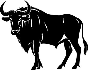 Wildebeest flat icon