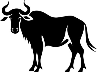 Wildebeest flat icon