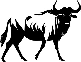 Wildebeest flat icon