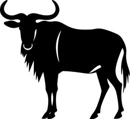 Wildebeest flat icon