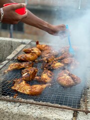 meat on the grill