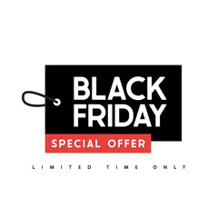 Black Friday special offer banner. Vector illustration