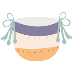 Adorable baby items in a Scandinavian-inspired boho style.Doodle-style cartoon children's clipart for use in child shower invitations, nursery room decorations, and posters.Customizable  vector  moder