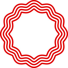 usa flag sticker badge frame