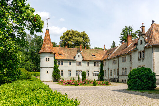 Shenborn Castle. Zakarpattya Ukraine. summer