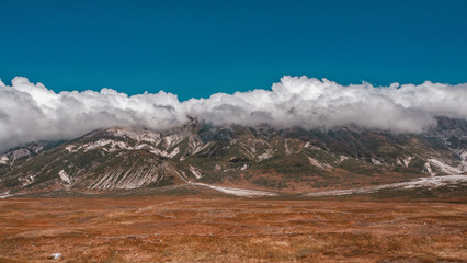 vintage mountain cloud Italy 