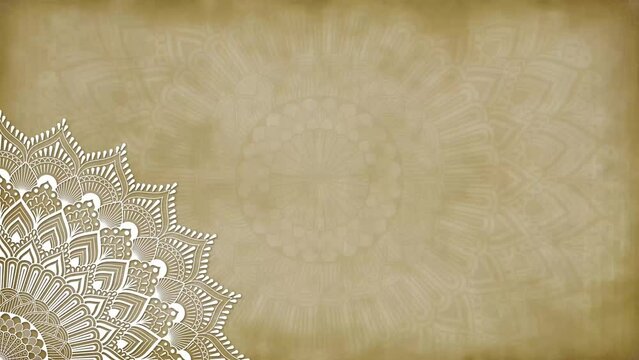 Old paper background with mandala.  