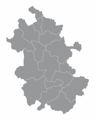 Anhui administrative map